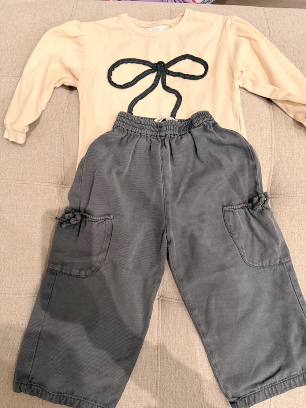 ZaraKids girls top and pants set size 4-5 year old